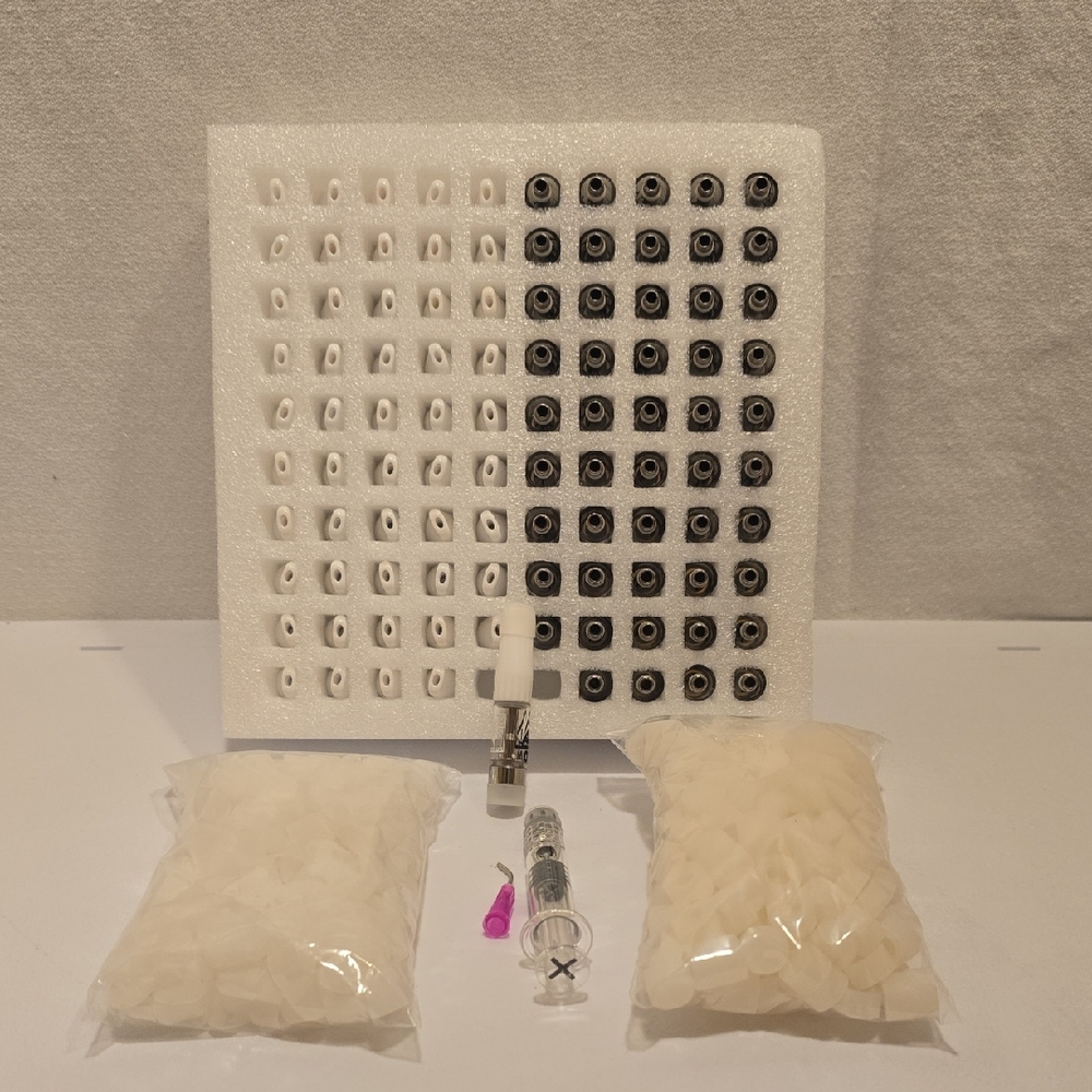 50 Pack 510 thread Glass Vile KIT